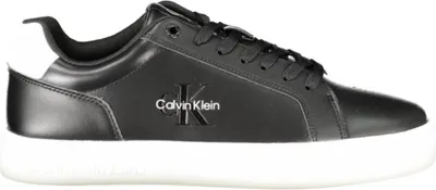 Produktbild von Schwarzer Herrensportschuh mit Schnürsenkeln & Weißdetails