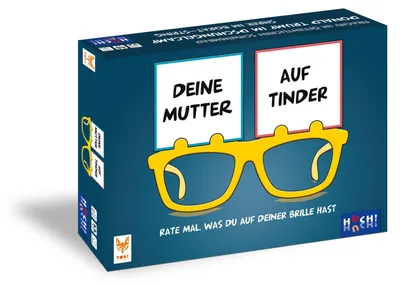 Produktbild von Deine Mutter auf Tinder Partyspiel Lustiges Ratespiel mit 50 Personen und 50 Situationskarten Spaß für die ganze Familie Für 2–6 Spieler ab 14 Jahren