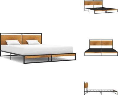 Immagine prodotto di vidaXL Struttura letto in metallo 160x200 cm - Letti e strutture letto