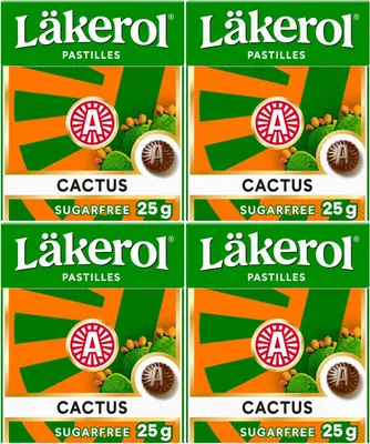 Produktbild von Läkerol Cactus sugarfree 4x25g