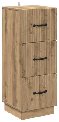 Obrázek produktu pro vidaXL Komoda Artisan – dub 33 x 34,5 x 87 cm dřevotřísková deska