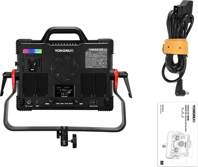 Produktbild von YONGNUO YNPAD100 RGB-Videoleuchte, 100 W, Fotografie, LED-Fuelllicht-Panel, 2000 K šC 10.000 K, dimmbar, 30 Szenen-Lichteffekte fuer Vlog, Live-Streaming, Produkt- und Modefotografie