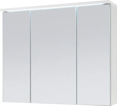 Produktbild von Spiegelschrank >Kirkja< in Weiß - 80x68x22,5cm (BxHxT)