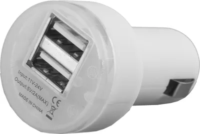 Image de PETER JÄCKEL Premium USB Car Charger DUAL 2 A White