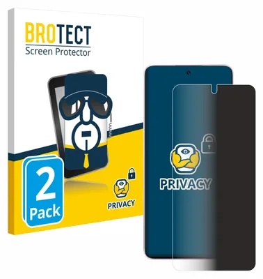 A product package for screen protectors, with a graphic of a phone and a privacy icon.