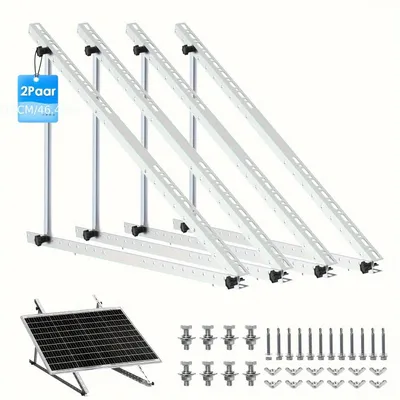 Produktbild von Verstellbare Montageschienen für Solarmodule – Montageset, Montagesystem, Montagehalterungen, Solarmontage