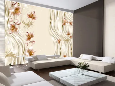 Produktbild von Vlies Fototapete 400x280 cm Tapeten Wandtapete XXL Abstrakt Blumen 10110906-138