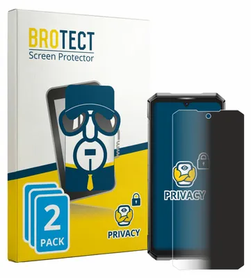 Produktbild von 2x BROTECT Sichtschutzfolie für Doogee S200 Ultra Anti-Spy Privacy Sichtschutz Blickschutz Folie Blaulicht-Schutz