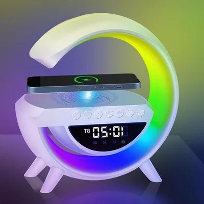 Immagine prodotto di Lampada da comodino a LED con funzione Bluetooth e ricarica