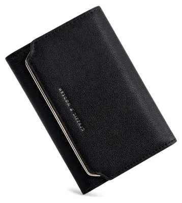 Produktbild von Damen Geldbeutel klein mit Zipper Leder Portemonnaie Damen Mini Kurzer Kreditkarteninhaber GeldböRsen Mit Ausweisfenster
