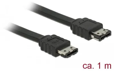 Produktbild von DeLOCK 85640, 1 m, eSATA, eSATA, Männlich/Männlich, Schwarz, Gerade