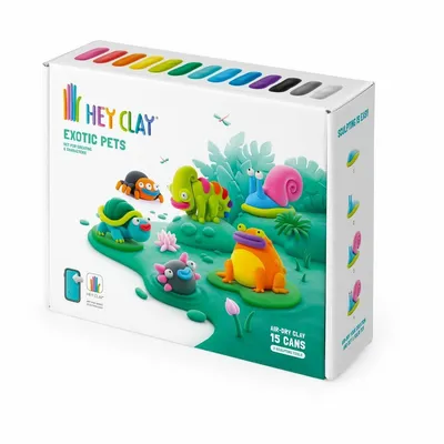 Zdjęcie produktu dla Egzotyczne Stwory Hey Clay - zestaw kreatywny masa do modelowania