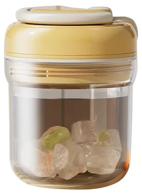 Produktbild von Eiswürfelform mit einfacher Entnahme per Klick, lebensmittelecht, geruchsneutral, 3-in-1-Eisbecher, auslaufsicher, ideal zum Eiswürfelmachen und Trinken