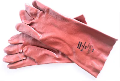 Productafbeelding van NORTH Redcoat handschoenen, maat XL, rood, 12 paar. Arbeidshandschoenen, rubberen handschoenen