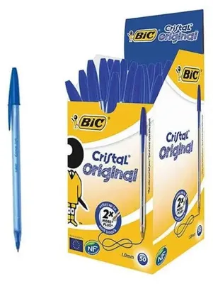 Obrázok produktu pre BIC Cristal Soft, Klip, Gukov pero, Modr, 50 kusov, Stredn