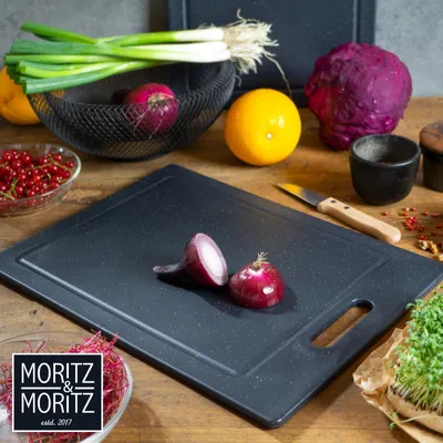 Zdjęcie produktu dla Moritz & Moritz deska z tworzywa sztucznego o wyglądzie granitu czarna duża