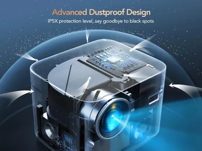 Produktbild von Mini-Beamer – Projektor – Digitaler Beamer – Tragbar – 1080P – Mit Autofokus – 26000 Lumen – 4K-Projektor