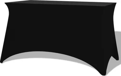 Produktbild von CLORIS Stretch-Tischhusse 2 Stk. 120 x 60,5 x 74 cm Schwarz, 3 kg