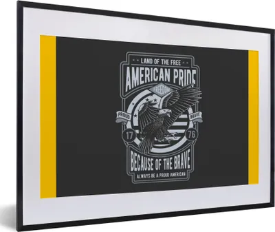 Produktbild von MuchoWow® MuchoWow® Gerahmtes Poster Vogel - Amerika - Jahrgang 60x40 cm - Poster mit zchwarzem Bilderrahmen - Schlafzimmer - Plakat in Rahmen - Drucken
