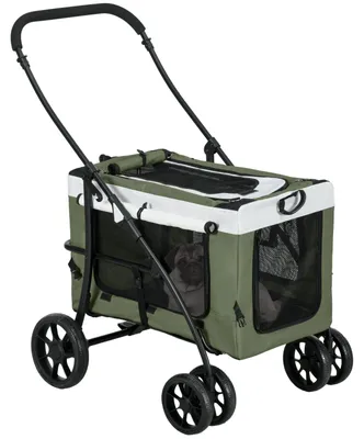 Produktbild von Hundbuggy Haustierbuggy Hundewagen, klappbar, 81 x 58 x 97,5 cm, für Haustier Outdoor