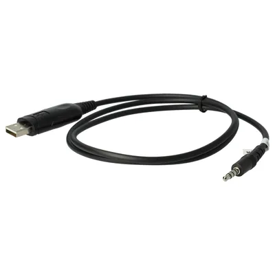 Produktbild von vhbw USB Programmierkabel kompatibel mit Yaesu Vertex VX-510, VX-520, VX-7R, VX-5R, VX-420, VX-427, VX-450, VX-500, VX-424 Funkgerät, schwarz