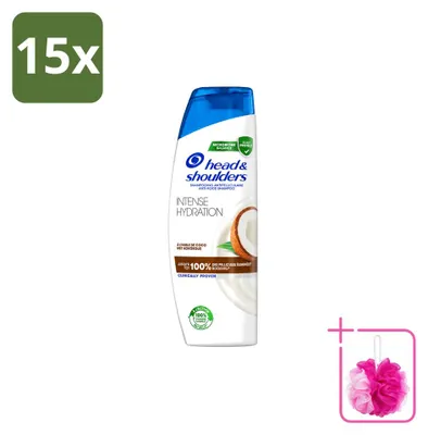 Produktbild von 15 x Head & Shoulders Anti-Schuppen Shampoo Intense Hydration mit Kokosöl 285 ml - Sparpackung - 15 Stücke