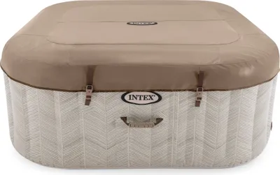 Produktbild von Intex 28446 Purespa Chevron Deluxe 4p 175x175x28 Cm Aufblasbarer Whirlpool  795 Liters  795 Liters