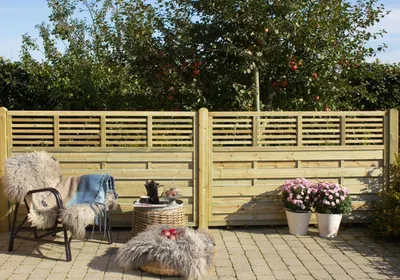 Produktbild von Plus Sichtschutzelement Newline 180 x 110 cm druckimprägniert