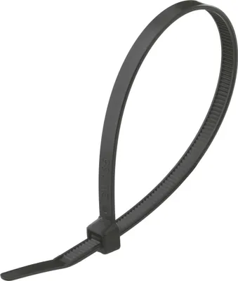 Produktbild von Kabelbinder universell einsetzbar VPE 100 Stück Maße L/B/H 100,0mm x 2,5mm, Farbe schwarz - 1 Stück