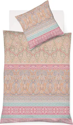 Produktbild von Fleuresse Mako-Satin Bettwäsche Modern Classic Dilbpricot 155x220 cm + 80x80 cm