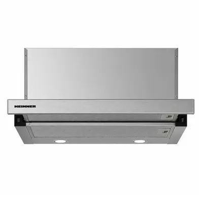 Produktbild von Heinner HTCH-F660IX Einbau-Dunstabzugshaube 60 cm, 611,7 m³/h, 2 Stufen, 200 W Motor, Silber, A