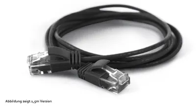 Produktbild von Wantec Patchkabel UTP  CAT6a           d=2,8mm 20,00m schwar