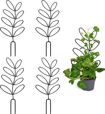 Image de Grimper pergola - cadre d’escalade pour plantes d’extérieur - noir - 11* 31,5 cm