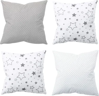 Produktbild von Amilian 4er Set, 40x40 cm 16x16 inch, Dekoratives Kissen, Dekokissen mit Füllung mit Kissenbezug, Sofakissen für Wohnzimmer Kinder Deko