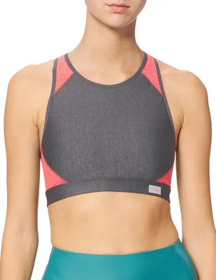 Produktbild von Sloggi Women Move Fly Top BH Ohne Bügel, Farbe: Mehrfarbig (Orange - Dark Combination), Größe: L