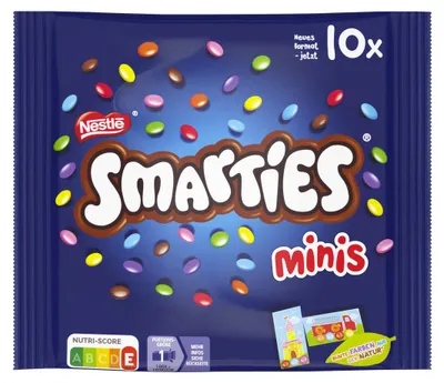 Zdjęcie produktu dla Nestle Smarties Mini – czekoladowe kulki w cukrowej polewie, opakowanie 144 g