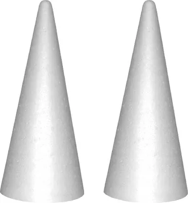 Immagine prodotto di cono in polistirolo 35cm 2pz.
