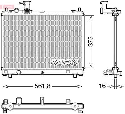 Produktbild von DENSO DRM47044 Kühler Wasserkühler Motorkühler für SUZUKI SWIFT V (AZ)