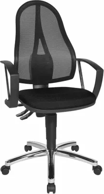 Produktbild von Topstar G200 Bürostuhl Point60 schwarz/Netz, 383109