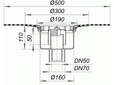 Produktbild von DALLMER Ablaufgehäuse 61 HT DallBit DN50/ DN70