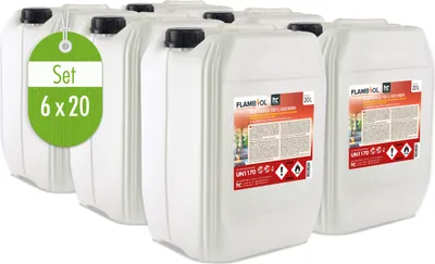 Produktbild von 6x 20 L FLAMBIOL® Bioethanol 100% Hochrein
