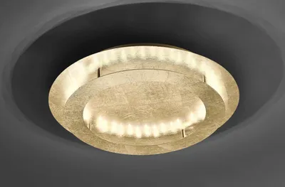Produktbild von Runde Paul Neuhaus LED Deckenleuchte Blattgold Optik Ø 50cm 1255lm