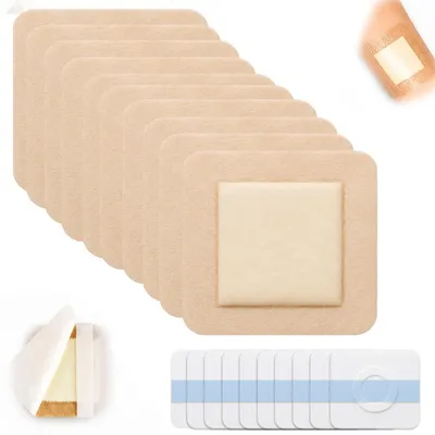 Productafbeelding van 10 Stuks Decubitus-Pleisters voor Wondverzorging 7,5 x 7,5 cm