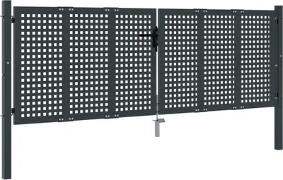 Obrázok produktu pre vidaXL Záhradná brána antracitová 300x75 cm oceľ