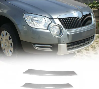 Image de Cadre Phare Antibrouillard pour Skoda Yeti 2010-2013 en acier inox Chromé