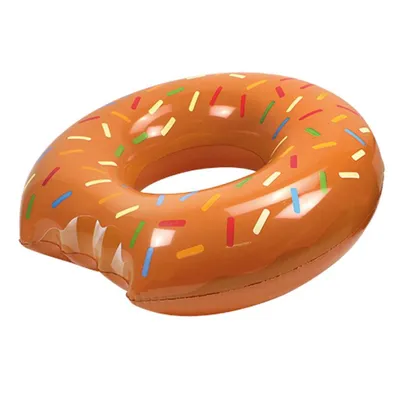 Flotador Donut Sprinkles Para Adultos - 120 Cm Diámetro, Inflable, Para Piscina, Playa Y Fiestas De Verano
