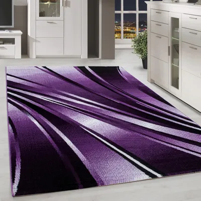 Zdjęcie produktu dla Homebyhome Dywan do salonu – abstrakcyjny wzór fal, nowoczesny styl, miękki dywan z krótkim włosiem, łatwy w pielęgnacji, wymiary: 240 x 340 cm