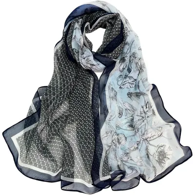 Obrázok produktu pre Šifónová šatka, dámska, ľahká, elegantná, letná, 160 x 50 cm, farebná