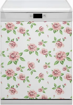 Produktbild von Magnet Folie für Geschirrspüler Magnete  Geschirrspüle Magnet für Spülmaschine 60x80 cm Nachbildung - Pastellblumen