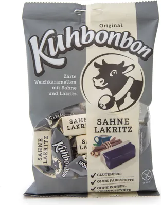 Obrázek produktu pro Cow candy krémová lékořice jednotlivě balené měkké karamely 200g